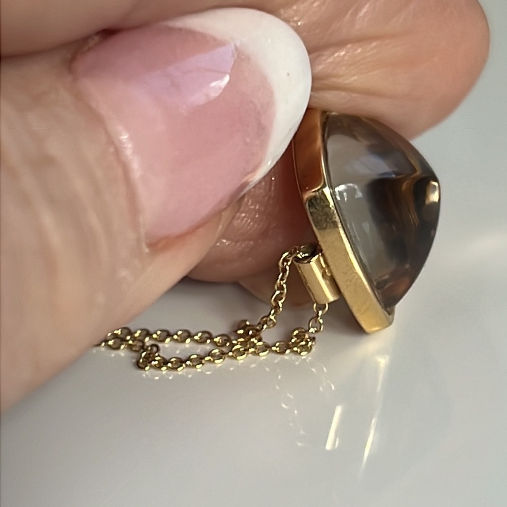 18 karat gold, Baccarat pendant necklace - Picture 8 of 9